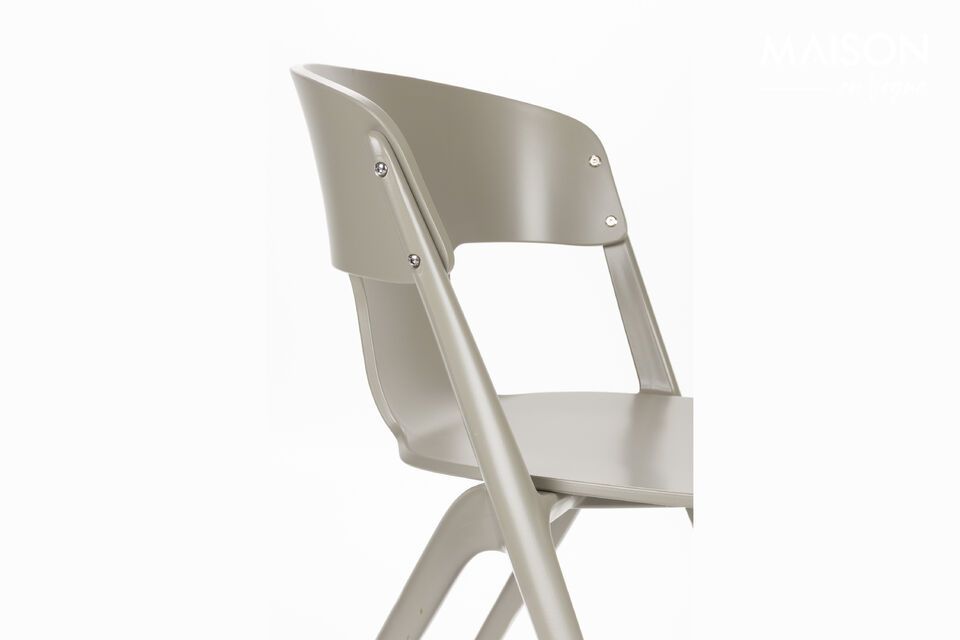 Sedia da giardino in plastica tortora Horizon - 10