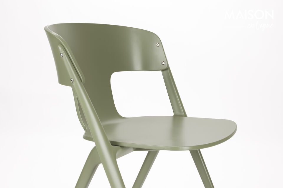 Sedia da giardino in plastica verde Horizon - 7