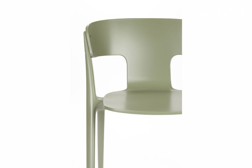 Sedia da giardino in plastica verde Horizon - 9