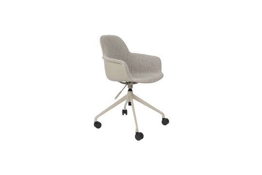 Sedia da ufficio in plastica grigia Albert Kuip