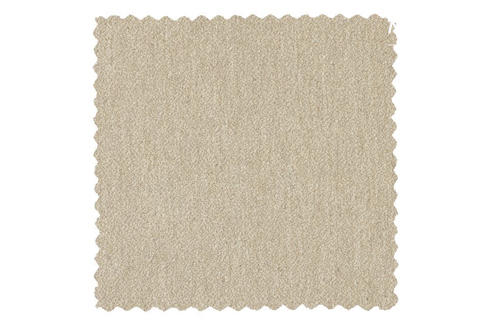 Sedia Force in pelle di pecora beige, elegante e di tendenza