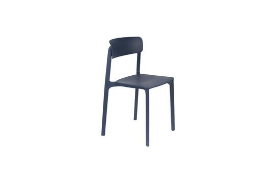 Sedia in plastica blu Clive