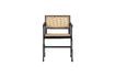 Miniatura Sedia in rattan e legno nero Gunn 3