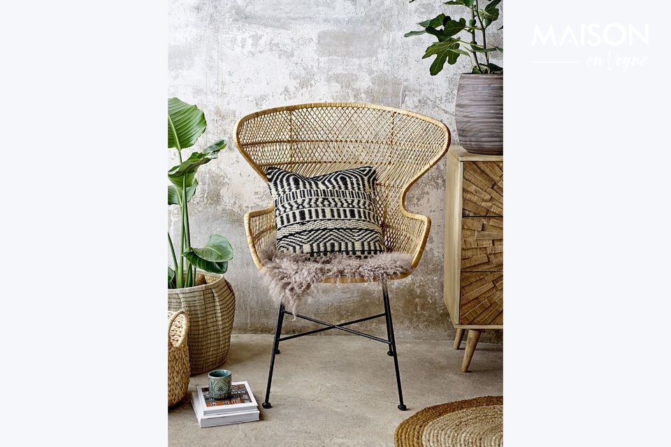 Sedia in rattan Oudon Bloomingville - 100cm