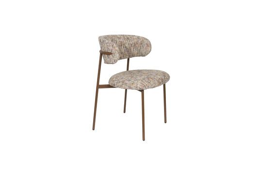 Sedia in tessuto beige Claes Foto ritagliata