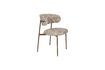 Miniatura Sedia in tessuto beige Claes 1