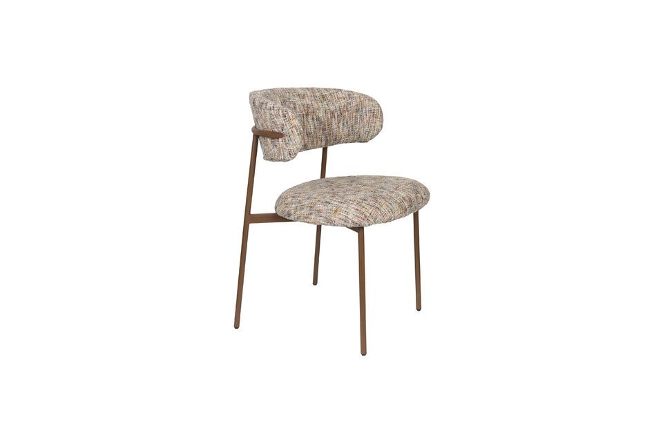 Sedia in tessuto beige Claes White Label