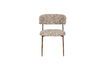 Miniatura Sedia in tessuto beige Claes 10