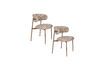 Miniatura Sedia in tessuto beige Claes 6
