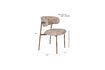 Miniatura Sedia in tessuto beige Claes 7
