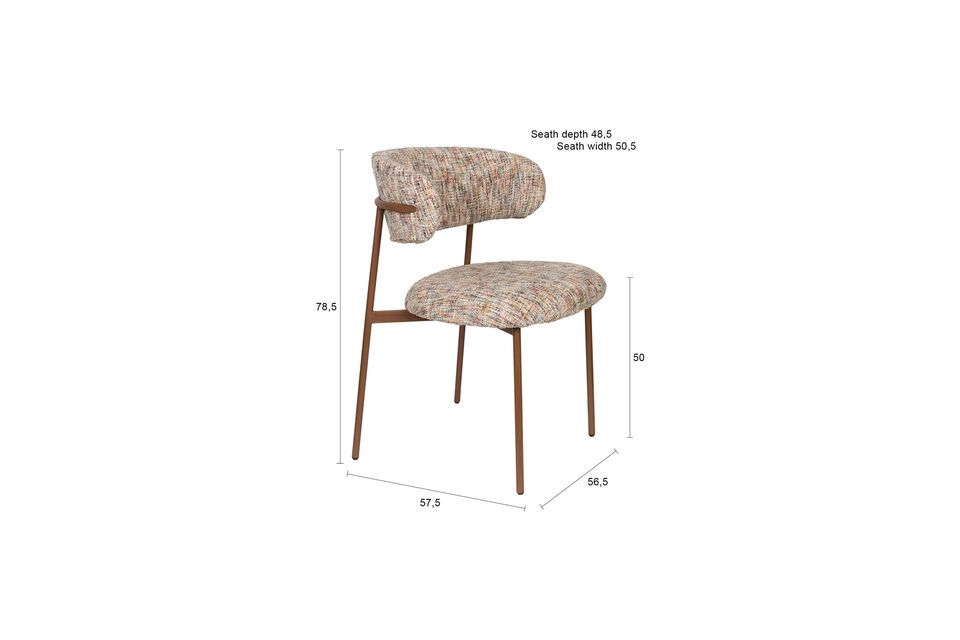 Immaginate questa sedia in una sala da pranzo ispirata alle tendenze scandinave