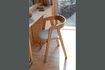 Miniatura Sedia in tessuto beige Mads 1