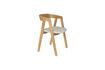 Miniatura Sedia in tessuto beige Mads 7