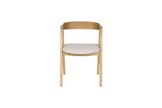Sedia in tessuto beige Mads Foto ritagliata