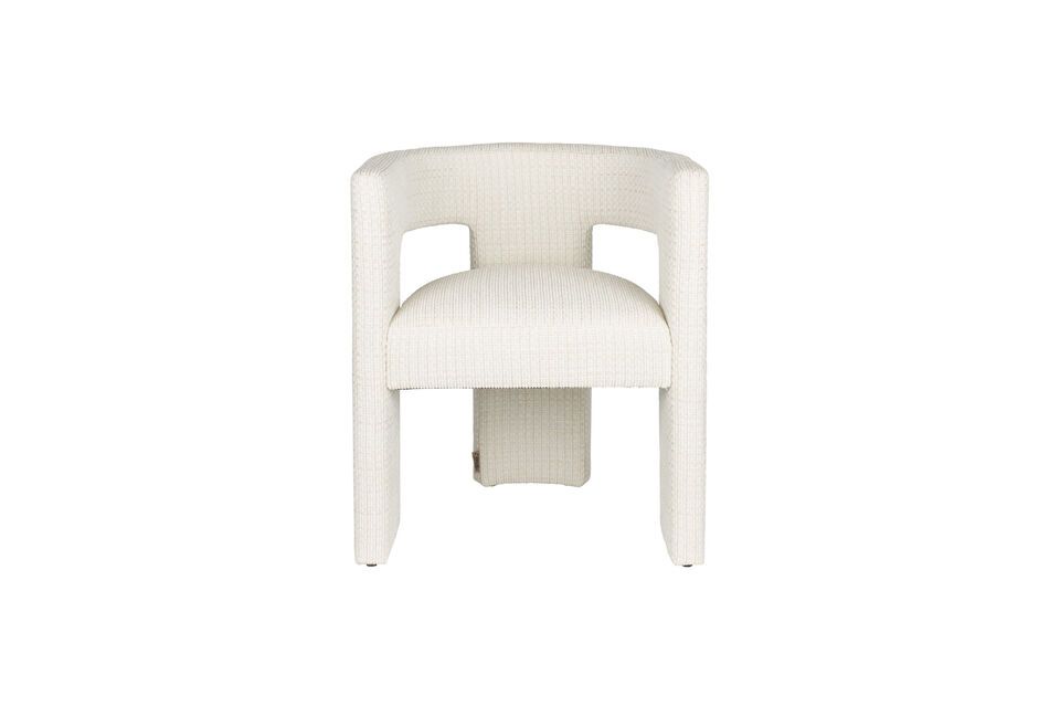 Sedia in tessuto bianco sporco Medina DutchBone