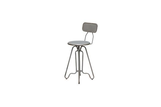 Sedia Valéry in metallo grigio