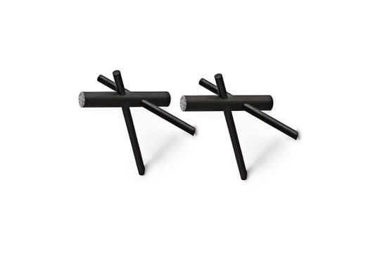 Set di 2 bastoni di quercia nera Foto ritagliata