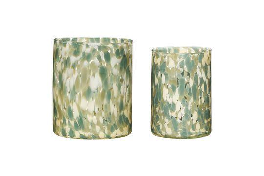 Set di 2 candelieri in vetro multicolore Luce