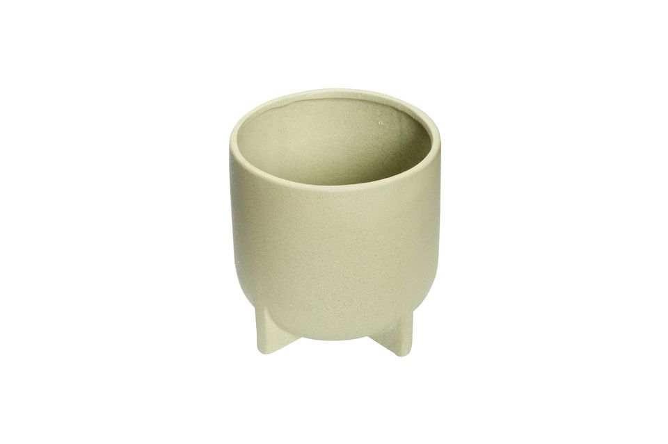 Set di 2 fioriere in ceramica verde Split - 4