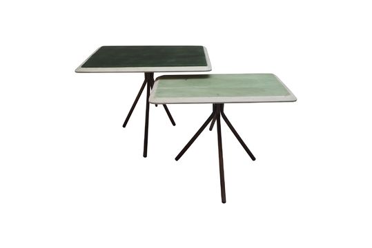 Set di 2 Rêverie tavol verde in legno laccato