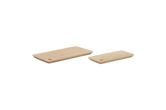 Set di 2 taglieri in rovere chiaro Airy