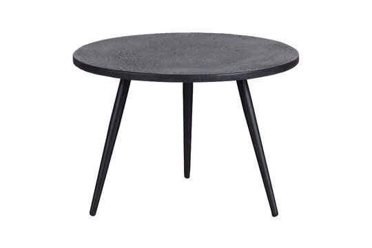 Set di 2 tavolini in metallo nero e legno Suze Foto ritagliata
