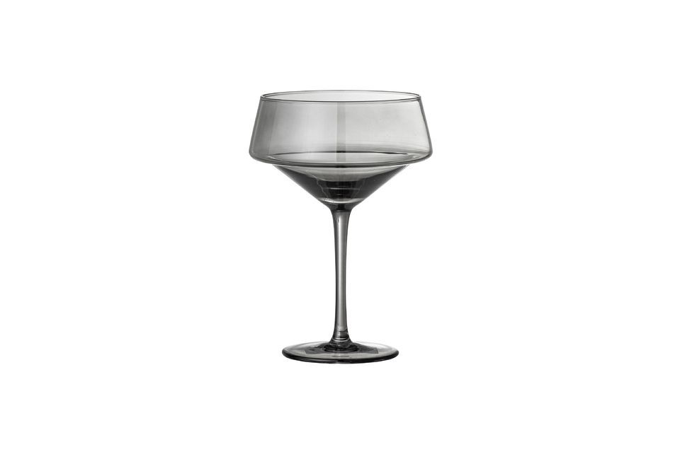 Set di 4 bicchieri da cocktail grigi in vetro Yvette Bloomingville