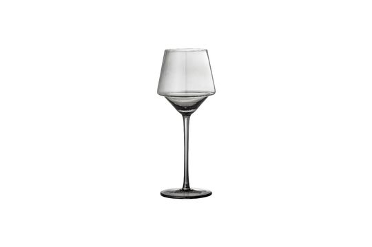 Set di 4 bicchieri da vino grigi in vetro Yvette