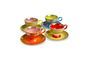 Miniatura Set di 4 tazze Grandma in porcellana multicolore Foto ritagliata