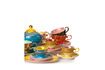 Miniatura Set di 4 tazze Grandma in porcellana multicolore 3