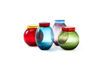 Miniatura Set di 4 vasetti in vetro multicolore gonfiati 1