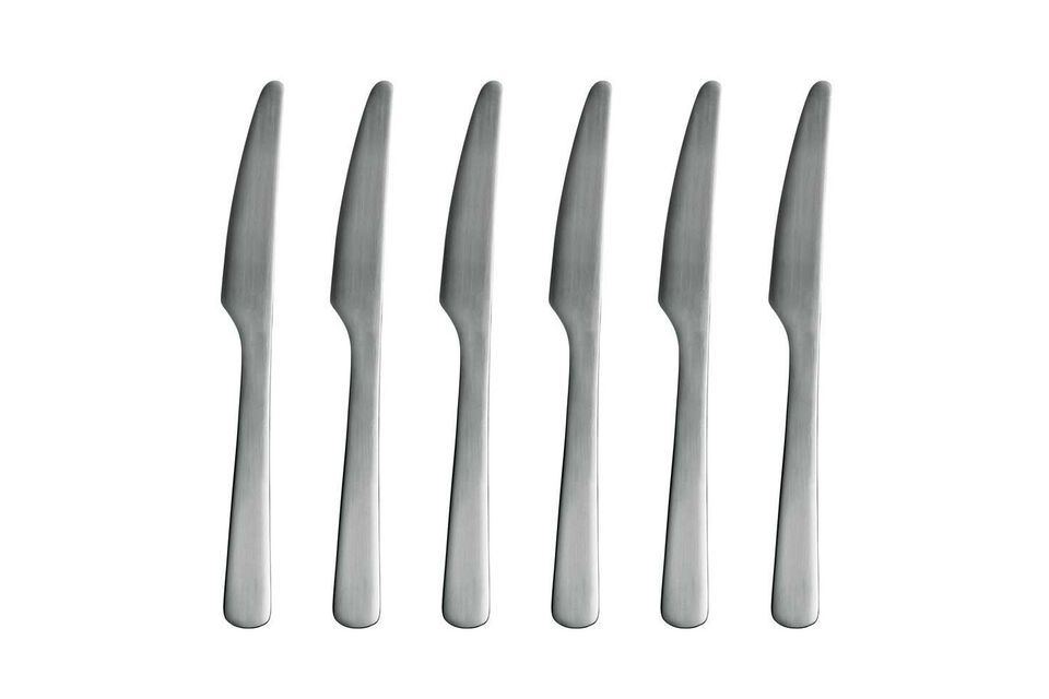 Set di 6 coltelli Luxis in acciaio inossidabile color argento Normann Copenhagen