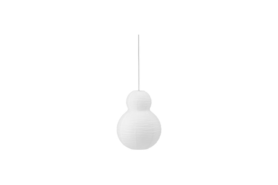 Sospensione di carta bianca Bubble Puff Normann Copenhagen