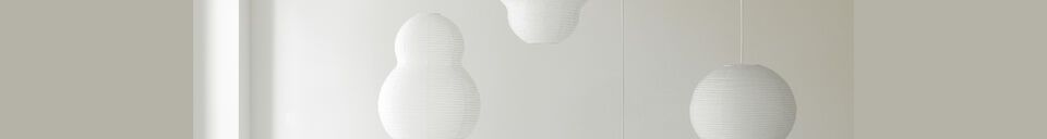 Materiali prima di tutto Sospensione di carta bianca Bubble Puff