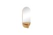 Miniatura Specchio con mensola in legno beige Nomade 3