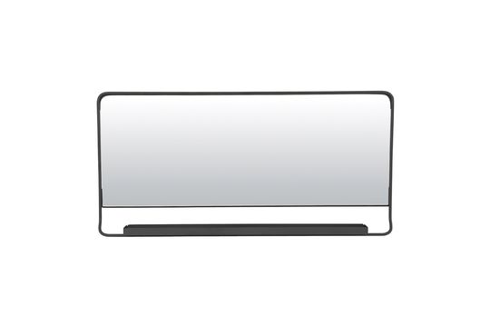 Specchio con mensola in metallo nero Chic Foto ritagliata