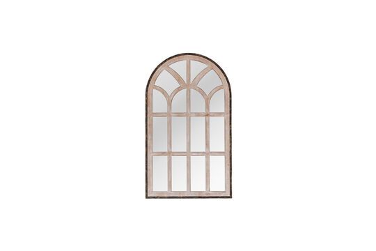 Specchio in legno chiaro Finestra