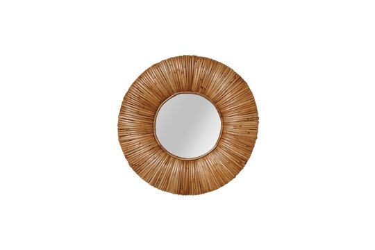 Specchio in rattan arancione Barbados