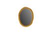 Miniatura Specchio ovale in metallo dorato Beni 1