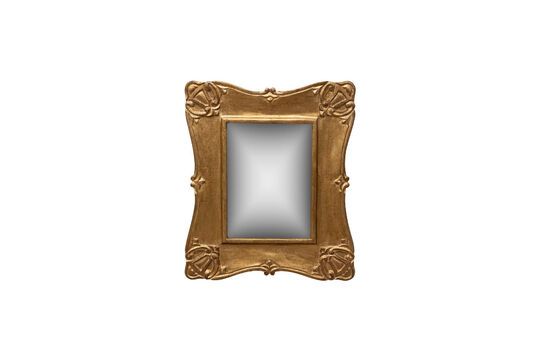 Specchio rettangolare in legno dorato