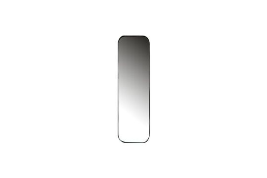Specchio rettangolare in metallo nero Doutzen Foto ritagliata