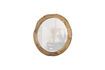 Miniatura Specchio rotondo in legno di mango, beige Rion 4