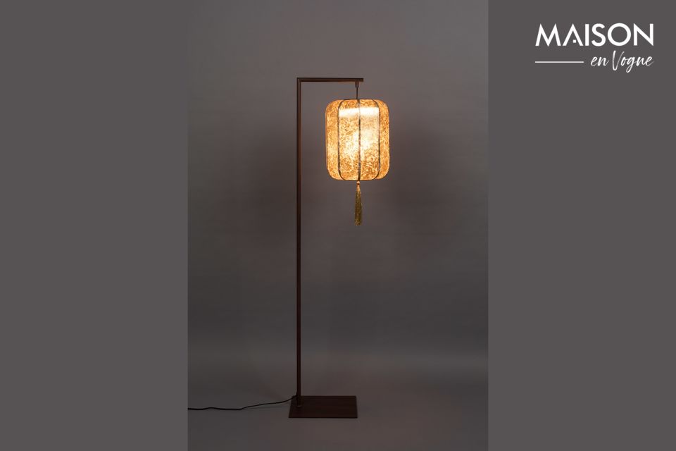 Suoni Lampada da terra oro Dutch Bone