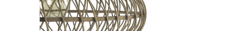 Materiali prima di tutto Tao lampada a sospensione in bambù