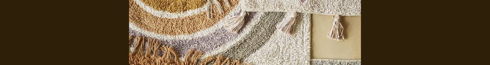 Materiali prima di tutto Tappetino da bagno in cotone multicolore Door