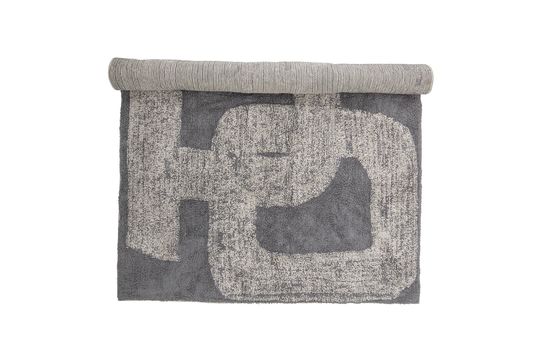 Tappeto Addo in cotone grigio