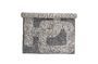 Miniatura Tappeto Addo in cotone grigio Foto ritagliata