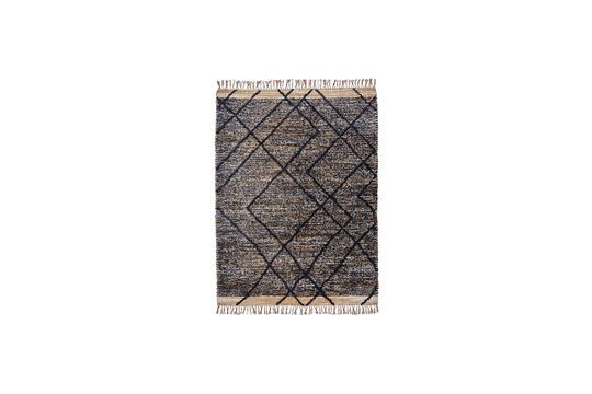 Tappeto in fibra naturale beige e nero 200x140 cm Moro