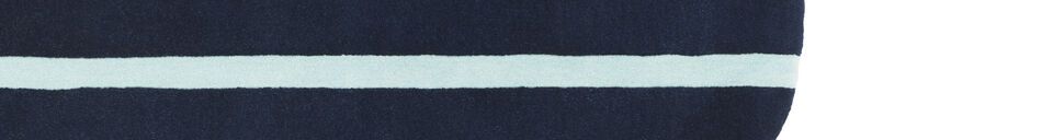 Materiali prima di tutto Tappeto in lana blu 140x140 Oona