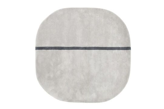 Tappeto in lana grigio 140x140 Oona